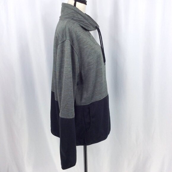 Columbia Funnel Neck Pullover Sweatshirt Womens Size XXL 2XL Black Gray Hiking - Picture 6 of 12